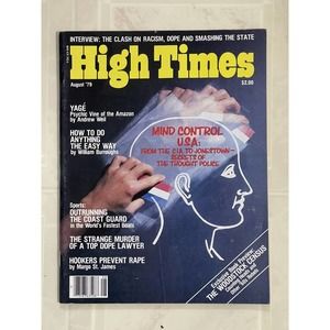HIGH TIMES‎ WOODSTOCK VINTAGE AUGUST 1979 MARIJUANA MAGAZINE NOS WEED 420 N/M